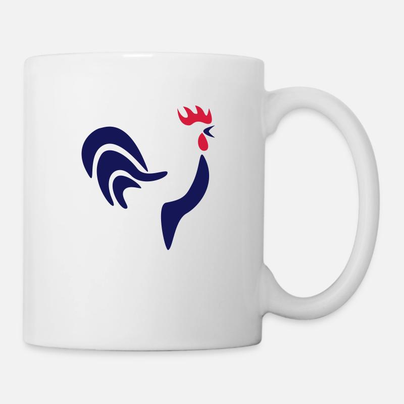Frankreich Hahn - Tasse - Weiß