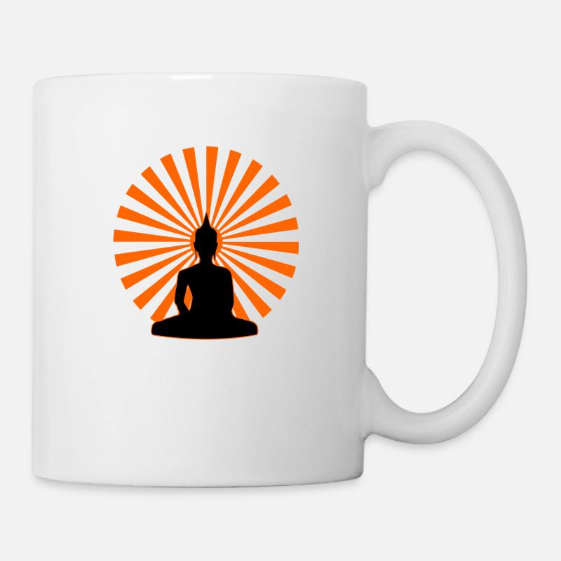 Conception de Bouddha - Mug blanc - blanc