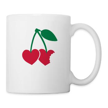 kirschen - Tasse - Weiß - Rechts