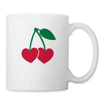 kirschen - Tasse - Weiß - Rechts