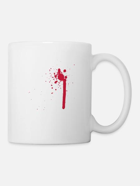 blut/blood - Tasse - Weiß