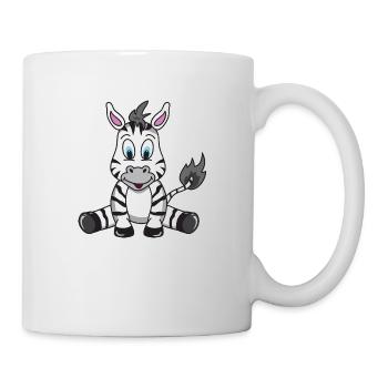 Baby Zebra - Tasse - Weiß - Rechts