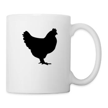 poulet - Mug blanc - blanc - Droite