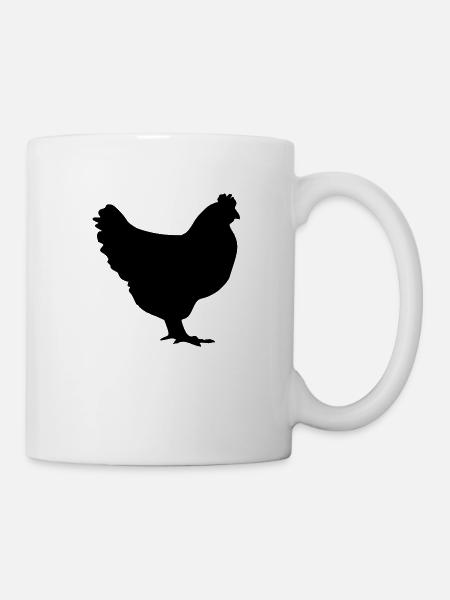 huhn - Tasse - Weiß