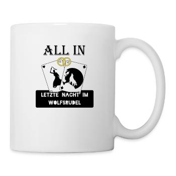 ALL IN Junggesellenabschied - Tasse - Weiß - Rechts