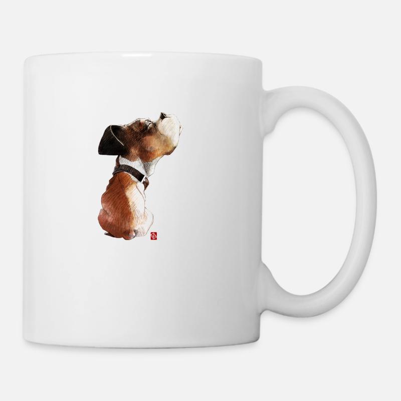 Sketchy Boxer - Mug blanc - blanc