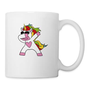 Dabbing Einhorn - Tasse - Weiß - Rechts