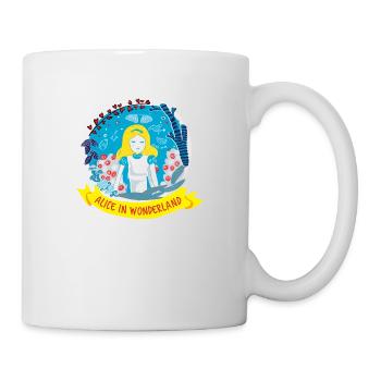 ALICE AU PAYS DES MERVEILLES - Mug blanc - blanc - Droite