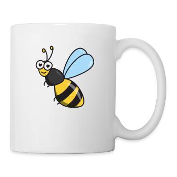 Bee honey bee - Mug - white - Right