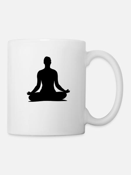 yoga___f1 - Tasse - Weiß