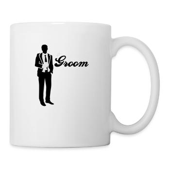 Marié - Équipe - Bride - Mug blanc - blanc - Droite