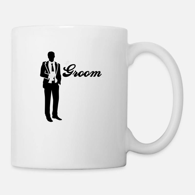 Groom - Team - Bride - Mug - white