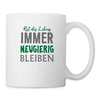 Toujours rester curieux motivation Rengaine Cadeau - Mug blanc - blanc - Droite