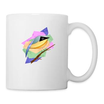 Colorful bird - Mug - white - Right