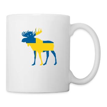 Elch Schweden - Tasse - Weiß - Rechts