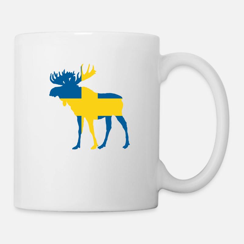 Elch Schweden - Tasse - Weiß