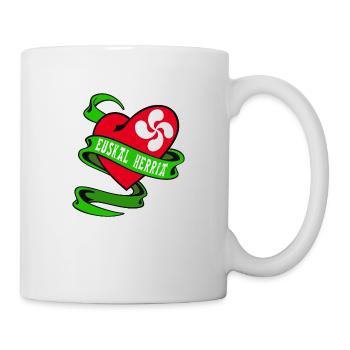 basque heart - Mug blanc - blanc - Droite