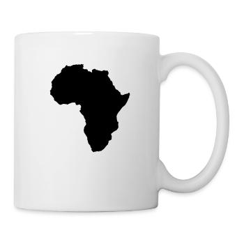 forme de la carte du monde de l'afrique - Mug blanc - blanc - Droite