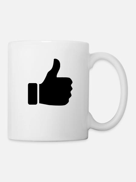 like - Mug blanc - blanc