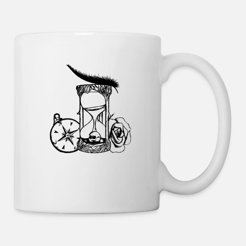Sanduhr - Tasse - Weiß