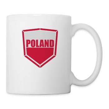 Poland Poland Polish Text Flag Football Fan - Mug - white - Right