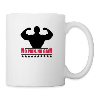 pain_gain_c2 - Mug blanc - blanc - Droite