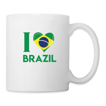 Brazil Football Gift Fan World Cup - Mug - white - Right