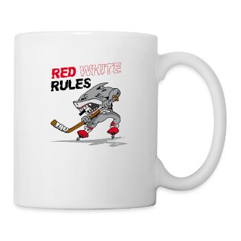 Règles Rouge Blanc - Mug blanc - blanc - Droite