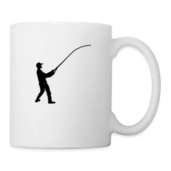 fishing man - Tasse - Weiß - Rechts
