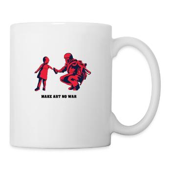 Faire de l'art sans guerre - Mug blanc - blanc - Droite
