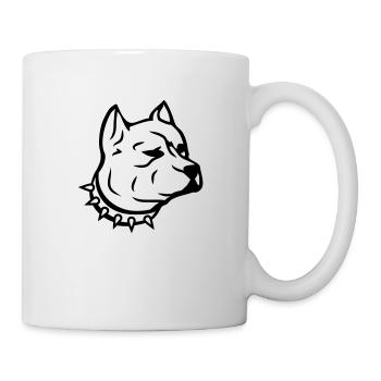 pit_dog_c1 - Tasse - Weiß - Rechts