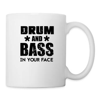 Drum n Bass Musik - Tasse - Weiß - Rechts