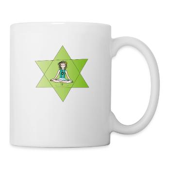 Die Hüterin der Kinder -Yogasitz - Tasse - Weiß - Rechts