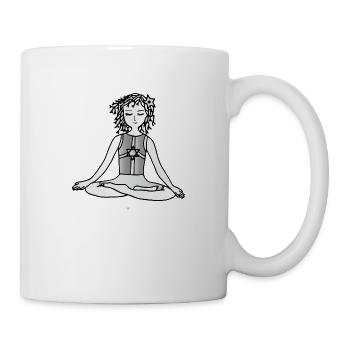 Die Hüterin der Kinder- Yoga- Die Hüter von Orbis - Tasse - Weiß - Rechts