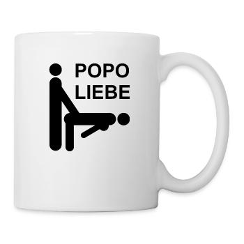 Popo Liebe Sex Anal Doggy Geschenk Idee - Tasse - Weiß - Rechts
