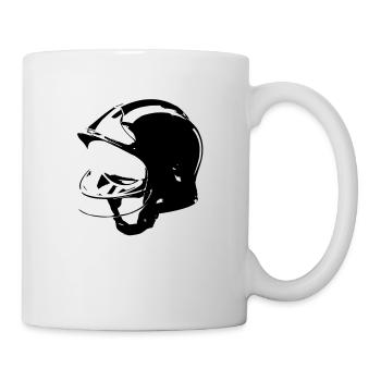 firefighter helmet f1 - Mug - white - Right