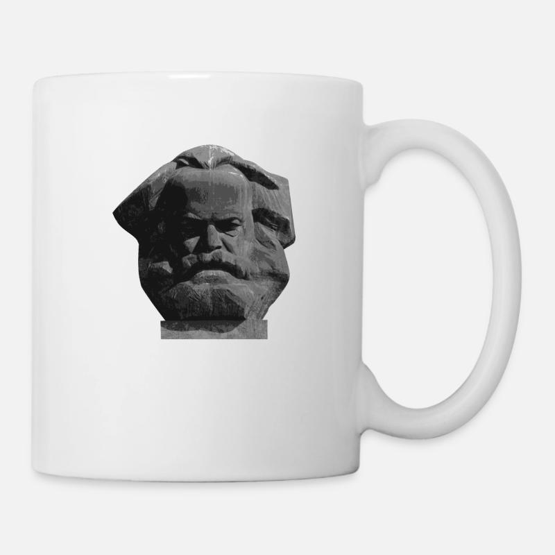 Karl Marx - Chemnitzer Nischel - Tasse - Weiß