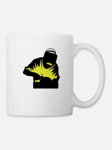 Soudeur 2 couleur - Mug blanc - blanc