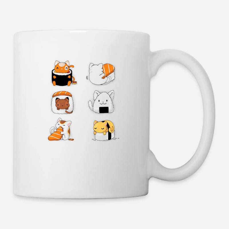 SUSHI CAT - Mug blanc - blanc