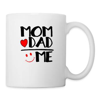 Mom + Dad = Me - Mug - white - Right