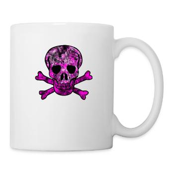 Skull skull and crossbones - Mug - white - Right