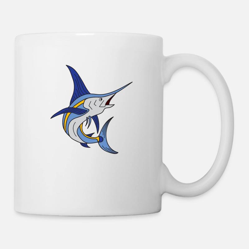Marlin swordfish marlin deep sea fishing - Mug - white
