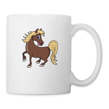 Cute horse pony - Mug - white - Right