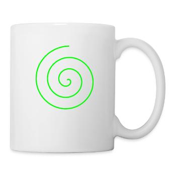 Spirale Geschenk - Tasse - Weiß - Rechts