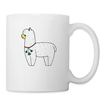 Alpaka - Tasse - Weiß - Rechts