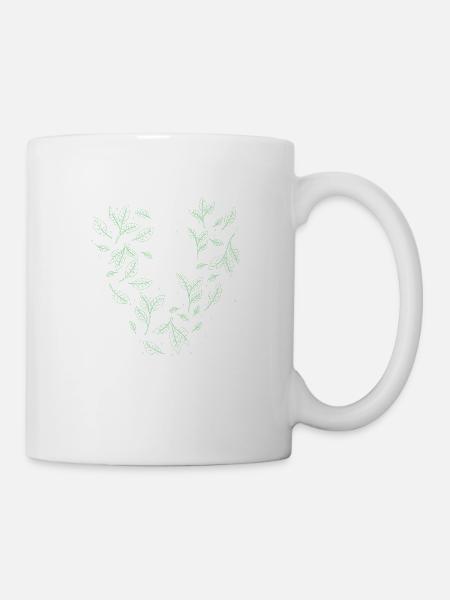 Veganer Vegetarier Tierschutz Geschenkidee - Tasse - Weiß