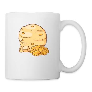 Walnuss Eis Speiseeis Eiskrem Eiscreme Kugeleis - Tasse - Weiß - Rechts