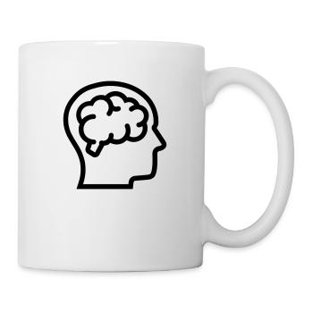 Pensée, cerveau, cerveau - Mug blanc - blanc - Droite