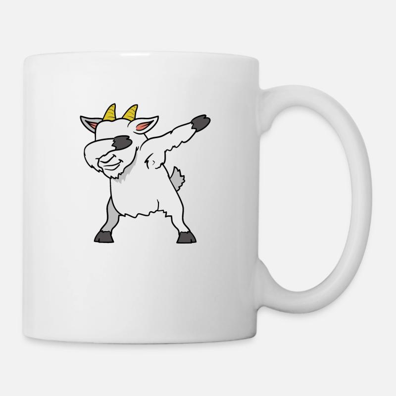 Dabbing Dab chèvre chèvre - Mug blanc - blanc
