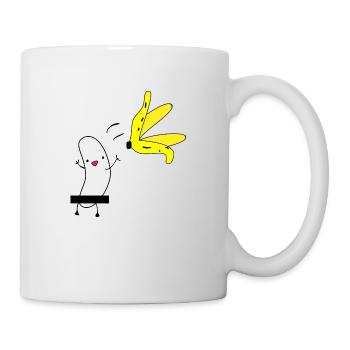 Banane - banane nue - banane nue - strip-tease - Mug blanc - blanc - Droite